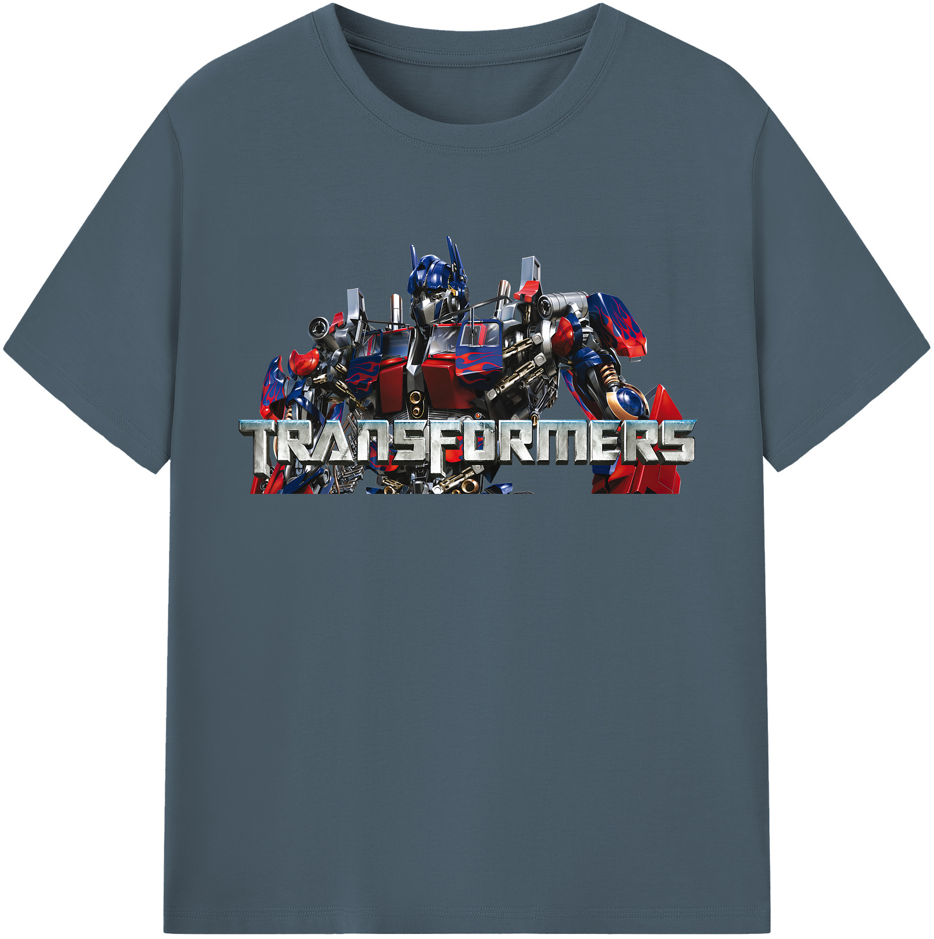 （画像用） Transformers トランスフォーマー 綿100％半袖Tシャツ（フロントプリント）